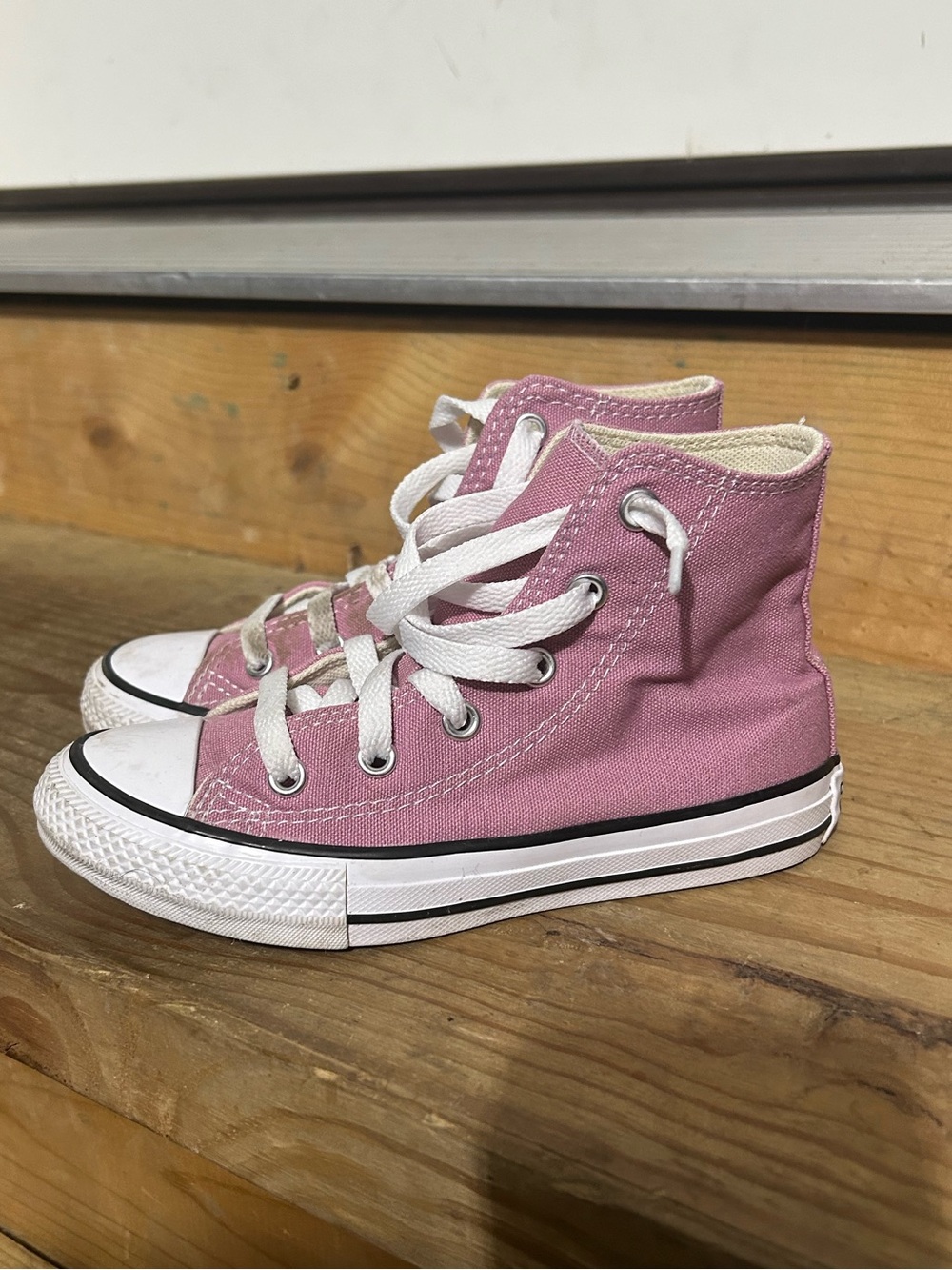 Converse Kids Rose Pink High-Top Sneakers - 12